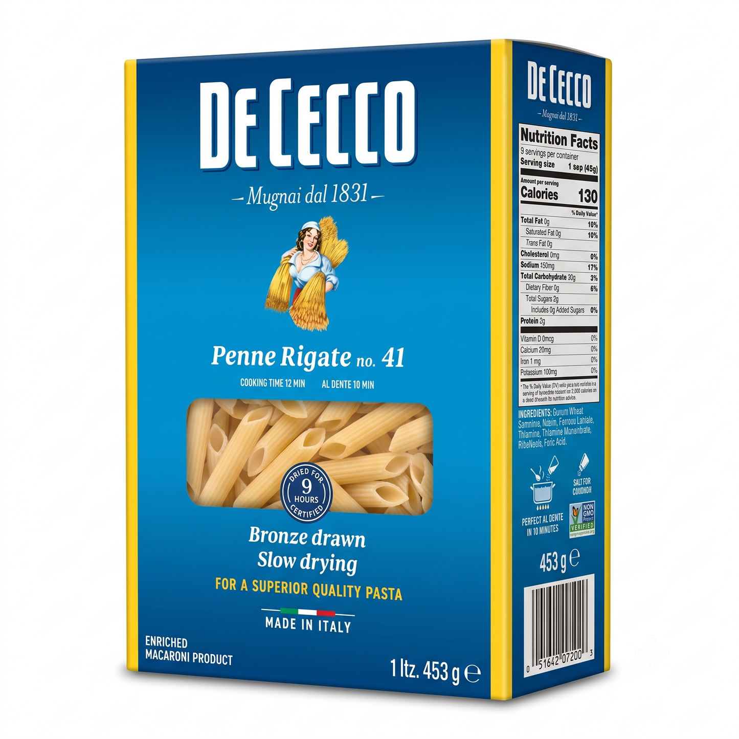 De Cecco Penne Rigate Pasta No. 41 453g