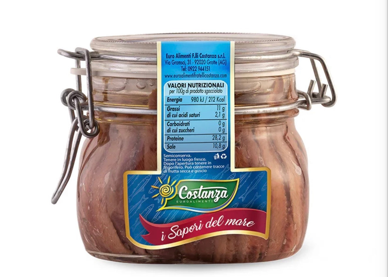 Costanza fillets of Anchovies,Filetti Di Acciughe