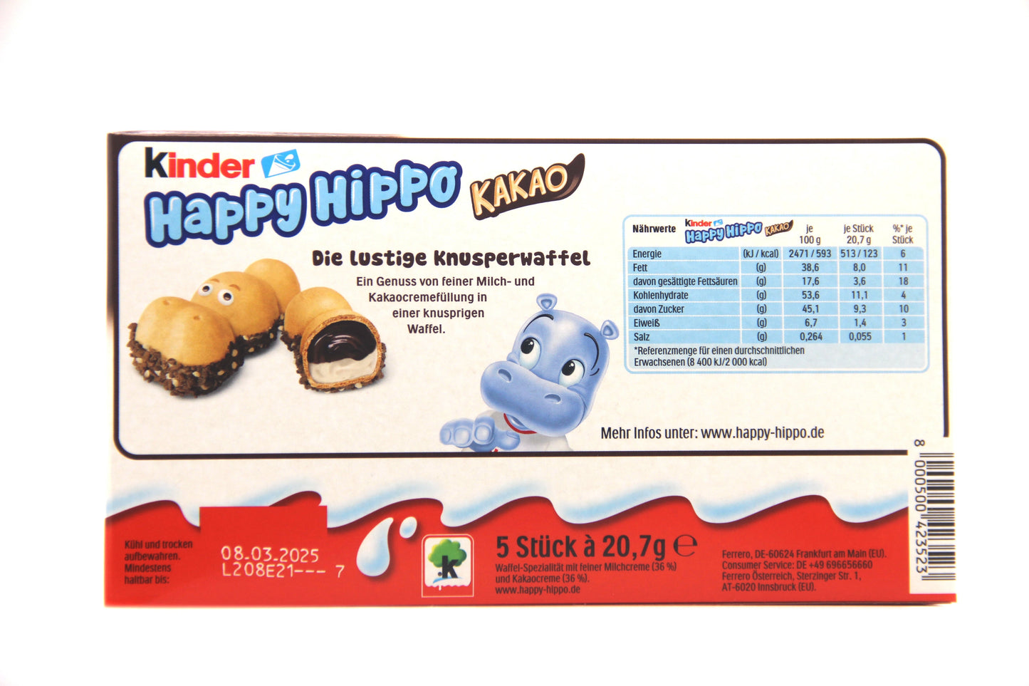 Kinder Happy Hippo Cacao 103.5g
