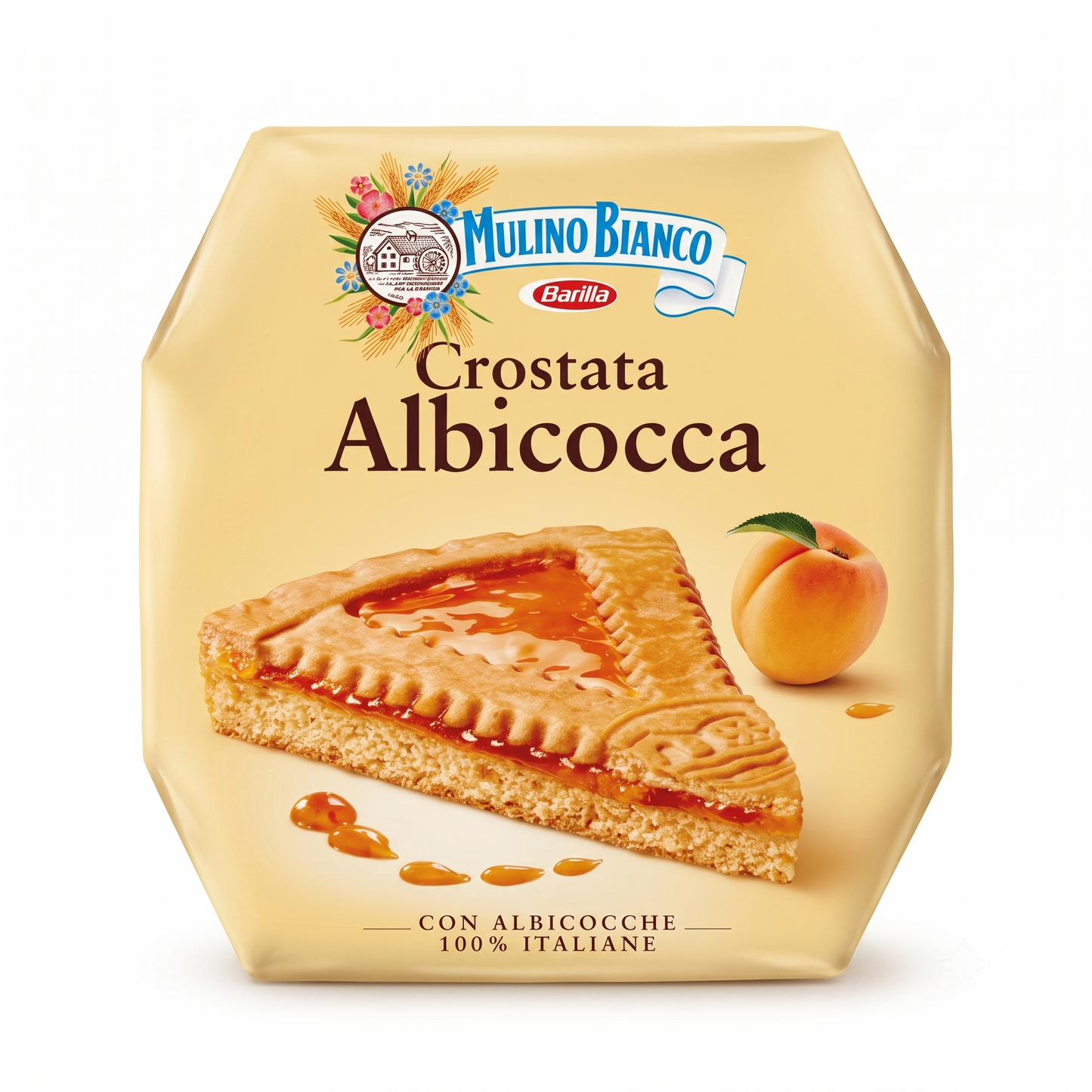 Mulino Bianco Apricot Tart Italian Jam Crostata 475g