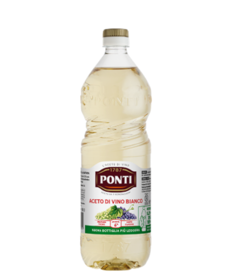 Ponti Aceto di Vino Bianco / Wine Vinegar White Vinegar 1000 ml