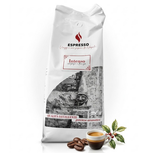 Espresso Intenso Authentic Neapolitan Dark Roast Whole Coffee Beans 1000g