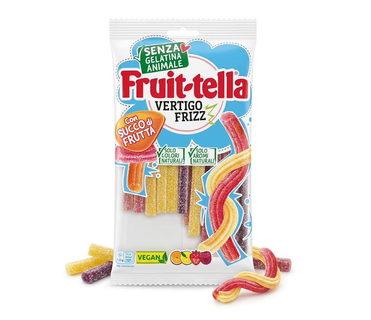 Fruittella Vertigo Frizz Sour Fruit Candies 145g
