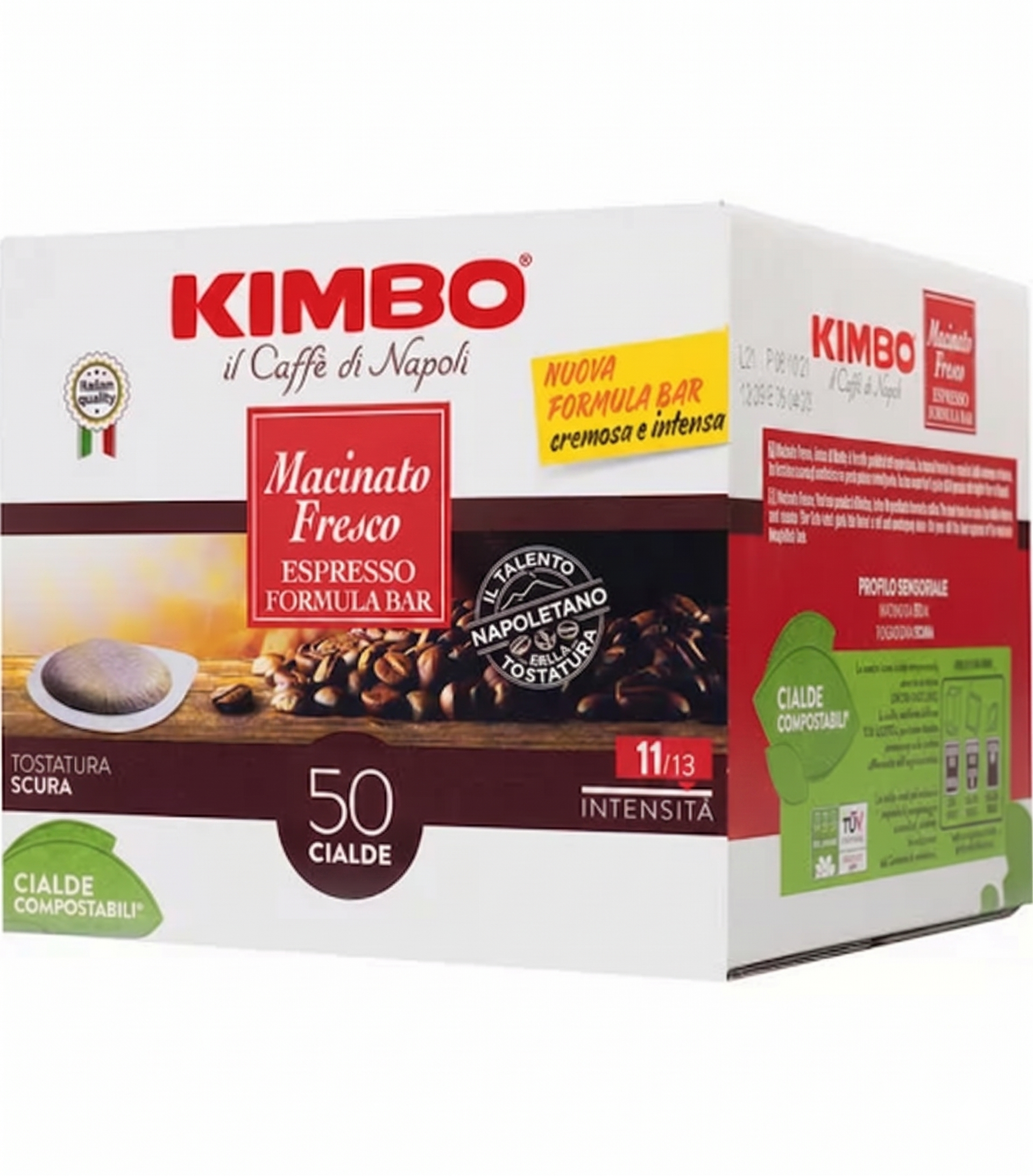 Kimbo Macinato Fresco Fresh Ground Coffee Pods 50ct