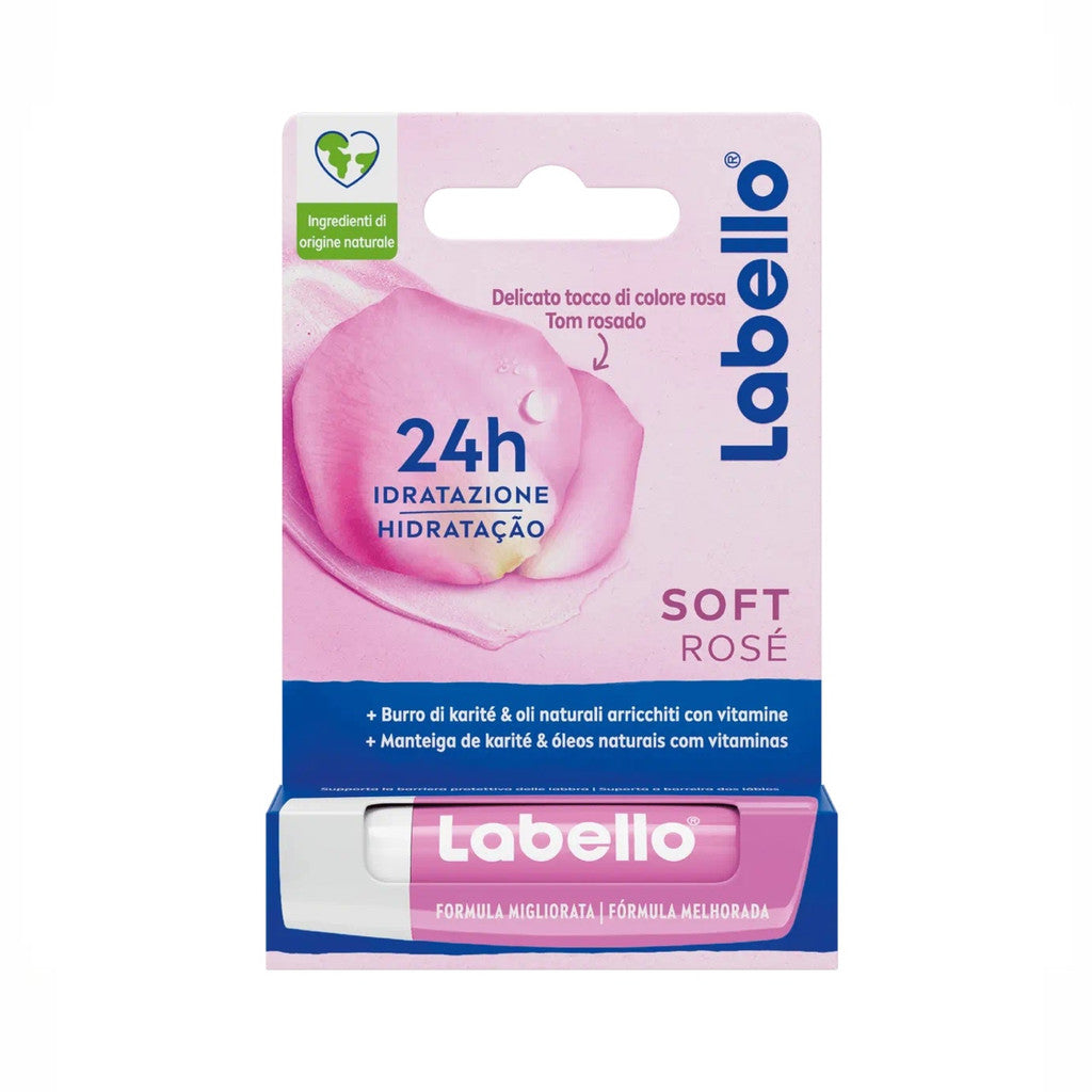 Labello Soft Rose Lip Balm Tinted Lip Care Stick 4.8g