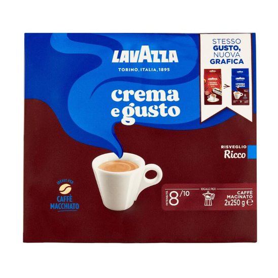 LavAzza Crema E Gusto Ricco 250gX2