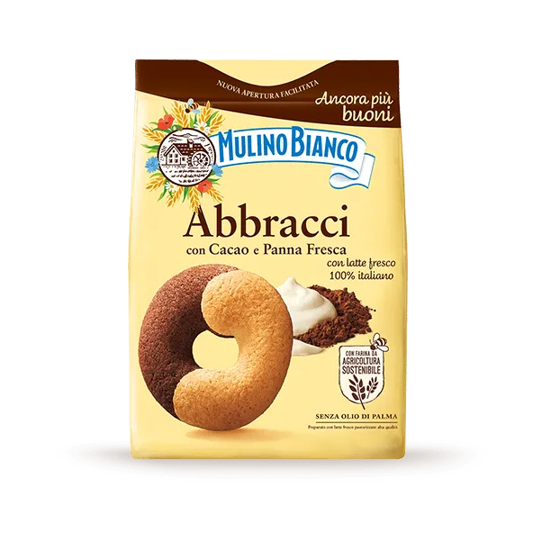 Mulino Bianco Abbracci Milk & Chocolate Cookies 700g