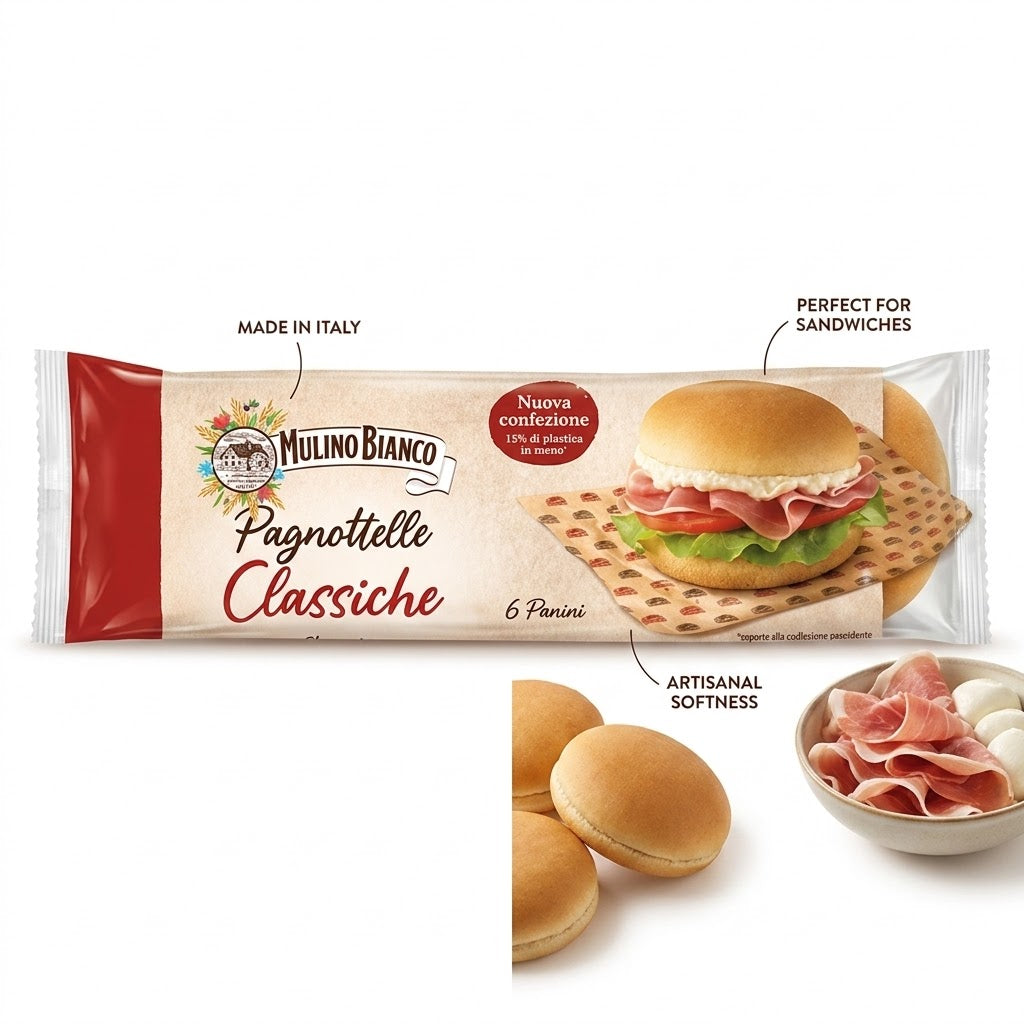 Mulino Bianco Classic Pagnottole Italian Sandwich Buns