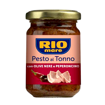 Rio Mare Tuna Pesto With Black Olives and Chilli 130g